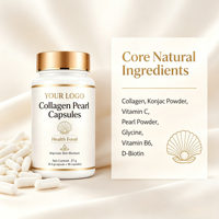 Capsules de collagène hydrolysé, peptides anti-âge, compléments pour raffermir la peau et l'hydrater, fabricant de produits de marque privée OEM