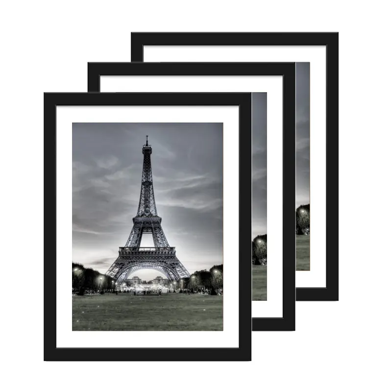 Wholesale custom large size A2 A3 A4 A5 wooden Frame photo Pictures wood Frames for all Decorative