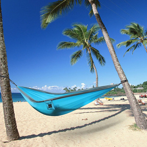 Hamac en nylon parachute léger, balançoires de patio, balançoire de jardin pour 2 personnes, balançoire de plage et de voyage en plein air, hamac de camping de <span class=keywords><strong>grande</strong></span> taille - Product Image 3