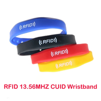 Pulsera RFID Reescribible Gen2 13.56Mhz 1K S50, Brazalete Impermeable, Etiqueta NFC Clonable, Token Inteligente Intercambiable
