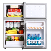 Harga Bagus Freezer 175L 2 Pintu, Kulkas Rumah Komersial Atas Freezer