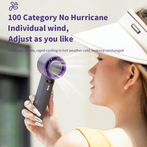 Logotipo personalizado alta velocidade Handheld Ice Turbo fãs Mini recarregável USB frio compressa portátil ventilador de refrigeração Stepless regulamento - Product Image 3