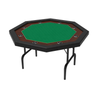 Table de poker ronde pliable moderne YH avec option Blackjack, design portable et écologique pour les jeux de casino
