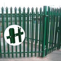 Valla de Acero Resistente con Recubrimiento en Polvo, con Perfiles en W y D para Protección Perimetral