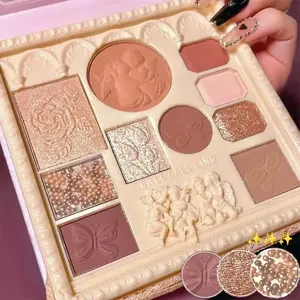 Milk Tea Color Highlighting Contouring Eyeshadow All-In-One Matte Pearlescent Multi-Purpose Eye Shadow Palette Private Label