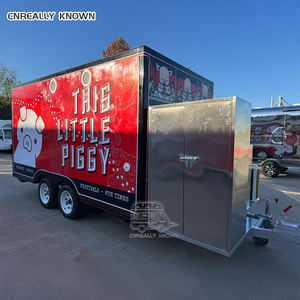 OEM Mobile Store Truck <b>Caravan</b> Coffee Ice Trolley Cart Roasted Chicken Food Trailer With Grill - Product Image 2