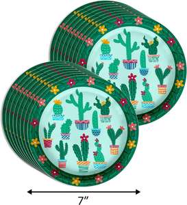 Juego de Platos Desechables de Papel de 7 Pulgadas para la Fiesta del Cinco de Mayo - Product Image 3