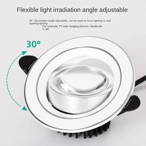 Foco <span class=keywords><strong>LED</strong></span> empotrable de aluminio Spotlight Small Hill, antideslumbrante, de marco estrecho, para uso doméstico, 75 <span class=keywords><strong>cm</strong></span>, luz descendente para pared, alto rendimiento cromático - Product Image 3