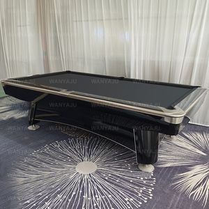 โต๊ะพูลบิลเลียดแบบมืออาชีพ ขนาด 8 ฟุต 9 ฟุต ขายดี พร้อมระบบส่งลูกกลับ ขาไม้เนื้อแข็ง สไตล์อเมริกัน สำหรับเล่น 9 บอล - Product Image 5