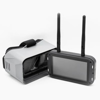 Gafas FPV EMAX Transporter II HD con Pantalla de 4.45 Pulgadas 720P, Receptor de Doble Antena de 5.8G 10CH, DVR Integrado y Batería de 2200mAh
