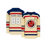 Logo personnalisé adulte maillot de hockey sur glace équipe professionnelle matériel sergé avec sublimation uniforme de hockey sur glace