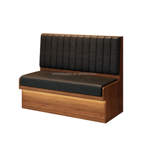 Juego de Comedor Moderno de Lujo Ligero, Duradero y Ecológico, Mesa y Sillas de Madera para Cafetería, Asientos de Cuero Negro para <span class=keywords><strong>Restaurante</strong></span> - Product Image 2