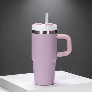 Vaso de Agua para Adultos de Acero Inoxidable de 14 oz, con Asa, Tapa Sellada, Aislamiento al Vacío de Doble Capa, Ecológico, Portátil, Grande, Mantiene la Temperatura - Product Image 4