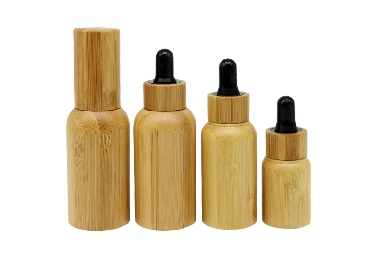 Hanya Boston Dropper Bottles 30ml 50ml 100ml Bamboo Essential Oil Bottle