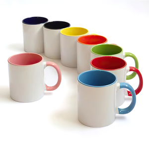 Tasse blanche vierge en céramique pour sublimation, tasse à café au lait personnalisée avec impression de logo - Product Image 4