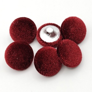 <strong>Button</strong> Maker Fashion Decorative Fabric Covered <strong>Buttons</strong> Flocked Decorative Fabric Shank <strong>Button</strong> for Coat - Product Image 5
