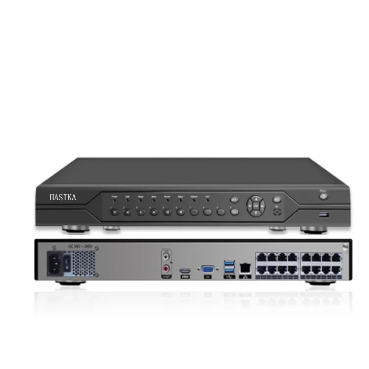 16 Channel cctv H.265 Network Video Recorder 5MP 16 ch dvr poe nvr