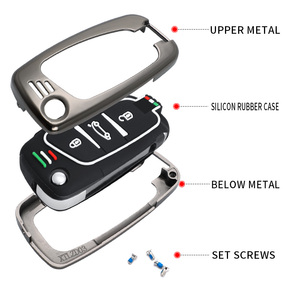 Housse de protection pliable en alliage de Zinc pour clé de voiture, pour citroën Coupe VTR C2 C4 C5 C6 C8 <span class=keywords><strong>Berlingo</strong></span> Xsara Picasso, <span class=keywords><strong>accessoires</strong></span> automobiles - Product Image 5