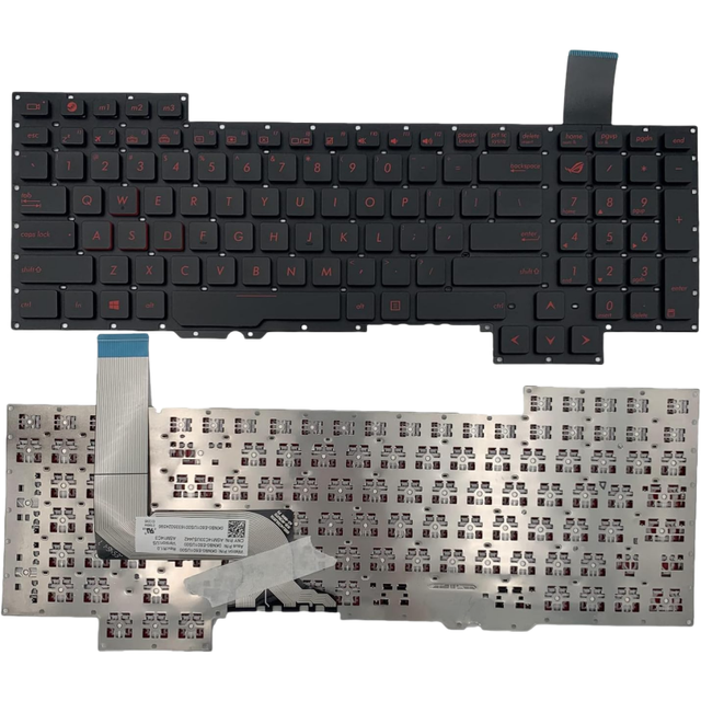 Best Selling Black Red Letter US Layout Laptop Replacement Keyboard for ASUS ROG G751 G751J G751JT G751JY Gaming Notebook Parts