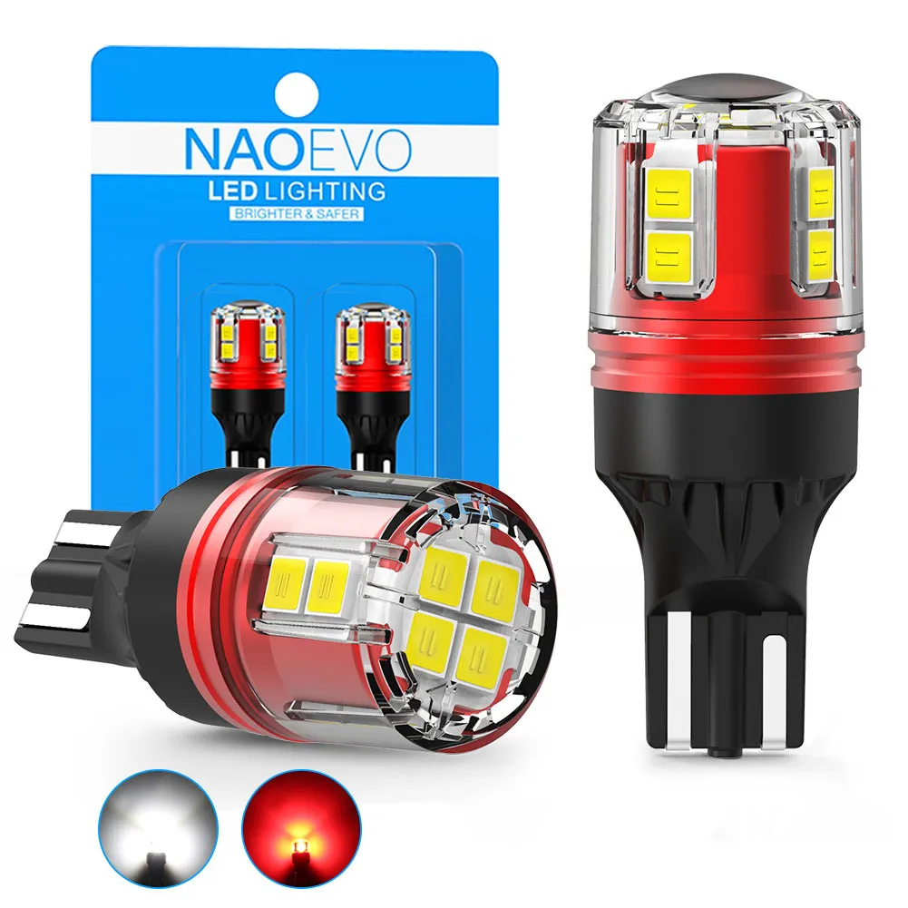 NAO Car Led T15 Canbus 12SMD W16W High Bright Trailer Tail Rear Fog Auto Light Bulb Vehicle Led Lamp Plate T15 Led
