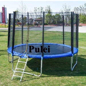 Trampolino Pieghevole con Rete di Sicurezza a <span class=keywords><strong>Prezzo</strong></span> di Fabbrica, Grande Trampolino per Bambini con Doppia Protezione, Letto Elastico per Parco Divertimenti - Product Image 4