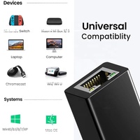 Adaptador de Red Ethernet Gigabit RJ45 USB 3.0 de 1000Mbps, Plug and Play, para Computadora Portátil, Externo, Cableado, Disponible en Stock