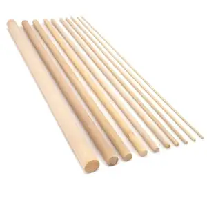 Custom Round Natural Birch Dowel Wooden Dowel Rod