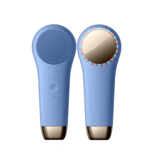 Cepillo de Limpieza Facial Eléctrico Inalámbrico de Silicona para Uso Doméstico, Cepillo Facial Frío y Caliente - Product Image 1