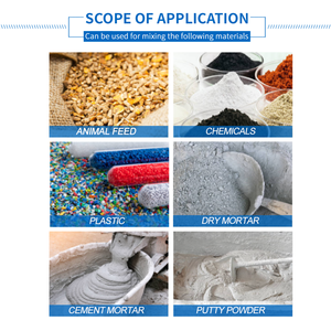 乾式粉末ミキサー混合機タイル接着剤モルタル混合機無重力二軸パドルブレンダーミキサー - Product Image 4