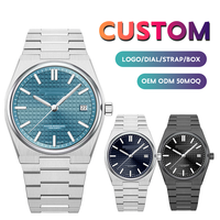 Montre de luxe à quartz, boîtier en alliage, résistance à l'eau 10 bars, mouvement RONDA, date automatique, haute qualité unique