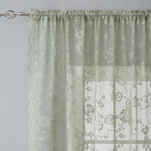 Rideaux de fenêtre en dentelle florale vintage YCSP, rideaux transparents de haute qualité, style <span class=keywords><strong>romantique</strong></span> traditionnel, rideaux transparents <span class=keywords><strong>pour</strong></span> <span class=keywords><strong>chambre</strong></span> à coucher, salon - Product Image 4