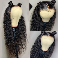Perruques en cheveux naturels vietnamiens ondulés, perruques frontales en dentelle suisse pour femmes noires, perruques frontales HD sans colle en cheveux humains
