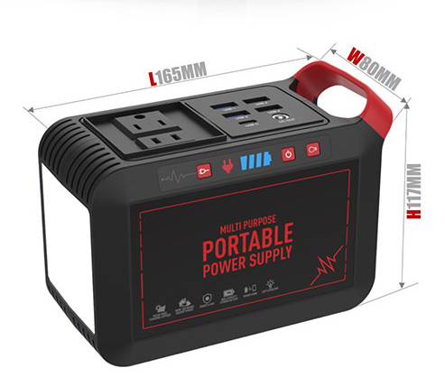 88W Portable Power Bank USB Type-C AC DC Household Power Station New Condition with Lithium Iron Batteries