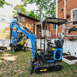 Mini escavatore cingolato 1 tonnellata compatto ad alta efficienza con 1 anno di garanzia per piccoli progetti di costruzione - Product Image 1