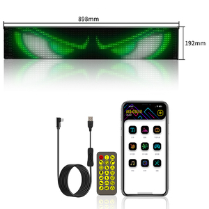 Pantalla LED Flexible de 16*96 con Diseño de Ojo de Diablo Personalizado para Bicicleta, Camión y Automóvil - Product Image 1