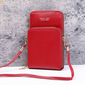 <span class=keywords><strong>Sac</strong></span> à bandoulière mini multifonctionnel antivol pour femme, durable, avec fermeture éclair, en PU, avec écran tactile, <span class=keywords><strong>porte</strong></span>-cartes pour téléphone portable - Product Image 1
