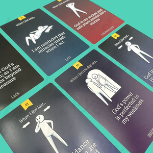 Gioco di carte di affermazione nutriente per l'anima personalizzato in fabbrica 50 discorsi di incoraggiamento biblici per la crescita personale devozione quotidiana fatta di carta - Product Image 6