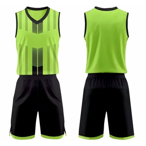 Uniforme de basket-ball personnalisable rouge et noir, ensemble maillot et short en mesh unisexe pour adulte, imprimé, col en V, sans manches - Product Image 2
