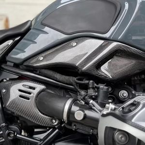 Lavitin 3K sợi carbon thực bóng kết thúc màu đen phía sau không khí nạp trước khoan lỗ gắn cho r chín t rninet r9t - Product Image 4