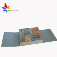 Caja rígida de doble puerta de Venta caliente Embalaje personalizado Regalo Calendario de Adviento Caja vacía Como sus solicitudes