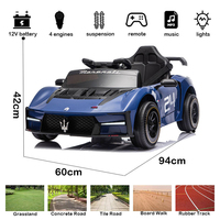 Nouvelles voitures électriques pour enfants Maserati MCXtrema sous licence, voitures électriques de luxe pour enfants avec batterie 24V, voiture électrique pour enfants avec télécommande