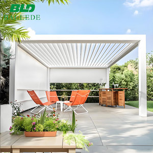 Pergola Bioclimatique en Aluminium en Gros Usine Système 8x4 5x5 Taille OEM Électrique Étanche Abri Extérieur <span class=keywords><strong>5x4</strong></span> Pergola de Jardin - Product Image 2
