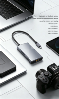 Lector de Tarjetas CFexpress Tipo A UHS-II, Lector de SD 4.0 y MicroSD 4.0, USB-C 3.2 y USB-A 3.2 10Gbps, Adaptador de Tarjeta de Memoria para Cámara y PC
