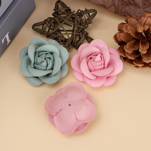 Camellia And Rose Flower Accessories 4.5Cm Cloth Handmade <b>For</b> Hair Ties Corsages Clothing Shoes <b>Hats</b> <b>Wedding</b> Decor - Product Image 4