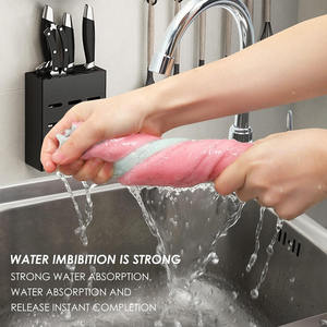 <span class=keywords><strong>Pas</strong></span> <span class=keywords><strong>cher</strong></span> Microfibre Absorbant Cuisine Vaisselle Serviette Chiffon Chiffon Rag Ménage Vaisselle Nettoyage Outils D'essuyage - Product Image 5