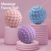 Ballon de massage en silicone à picots personnalisé avec logo pour points de pression, soulagement musculaire profond, yoga et thérapie physique – Vente en gros