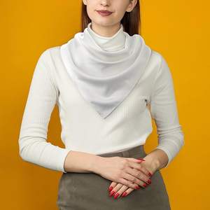 Bandana carré personnalisé Plmoknijb de 18 pouces pour femmes et hommes, écharpe de cou et mouchoir en soie - Product Image 5