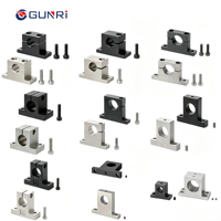 Supports d'axe linéaire en T haute performance avec vis de réglage, supports d'axe optique vertical épaissis SHTBN