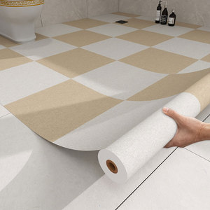 Revêtement de sol en vinyle <span class=keywords><strong>auto</strong></span>-adhésif, imperméable, antidérapant, surface imitation bois, carreaux autocollants pour usage intérieur - Product Image 5