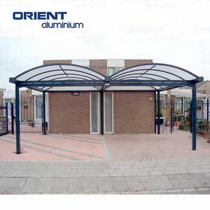 Nhôm carport cantilever nhà để xe hệ thống tùy chỉnh carport kim loại nhôm carport tán cho bãi đậu xe với <span class=keywords><strong>Polycarbonate</strong></span> - Product Image 4
